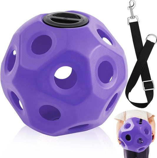 15.75 Hay Ball for Horses with Hanging Strap for Slow Feeding
