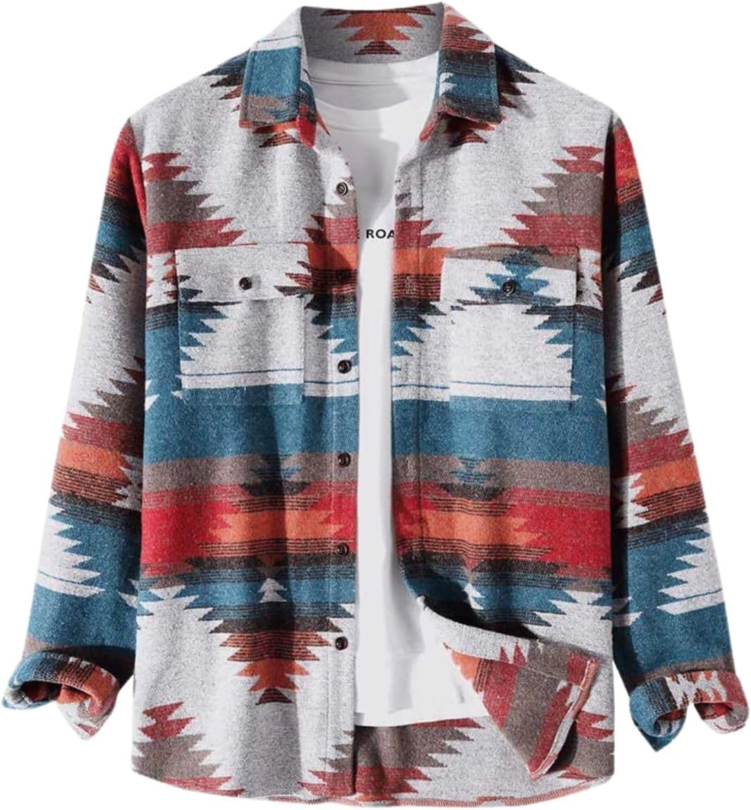 FindThy Mens Brushed Flannel Shirts for Stylish Casual Wear