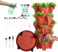 DUNCHATY Stackable Planter 5 Tier Vertical Strawberry Planter - Space