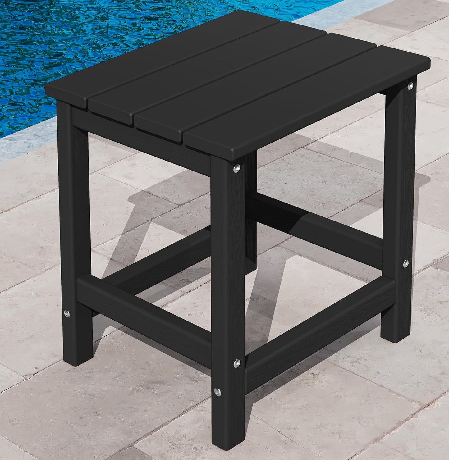 KINGYES Adirondack Side Table: Durable Outdoor End Table
