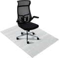 Modern Anti-Slip Chair Mat: Geometric Pattern, Hardwood-Friendly, Easy Clean