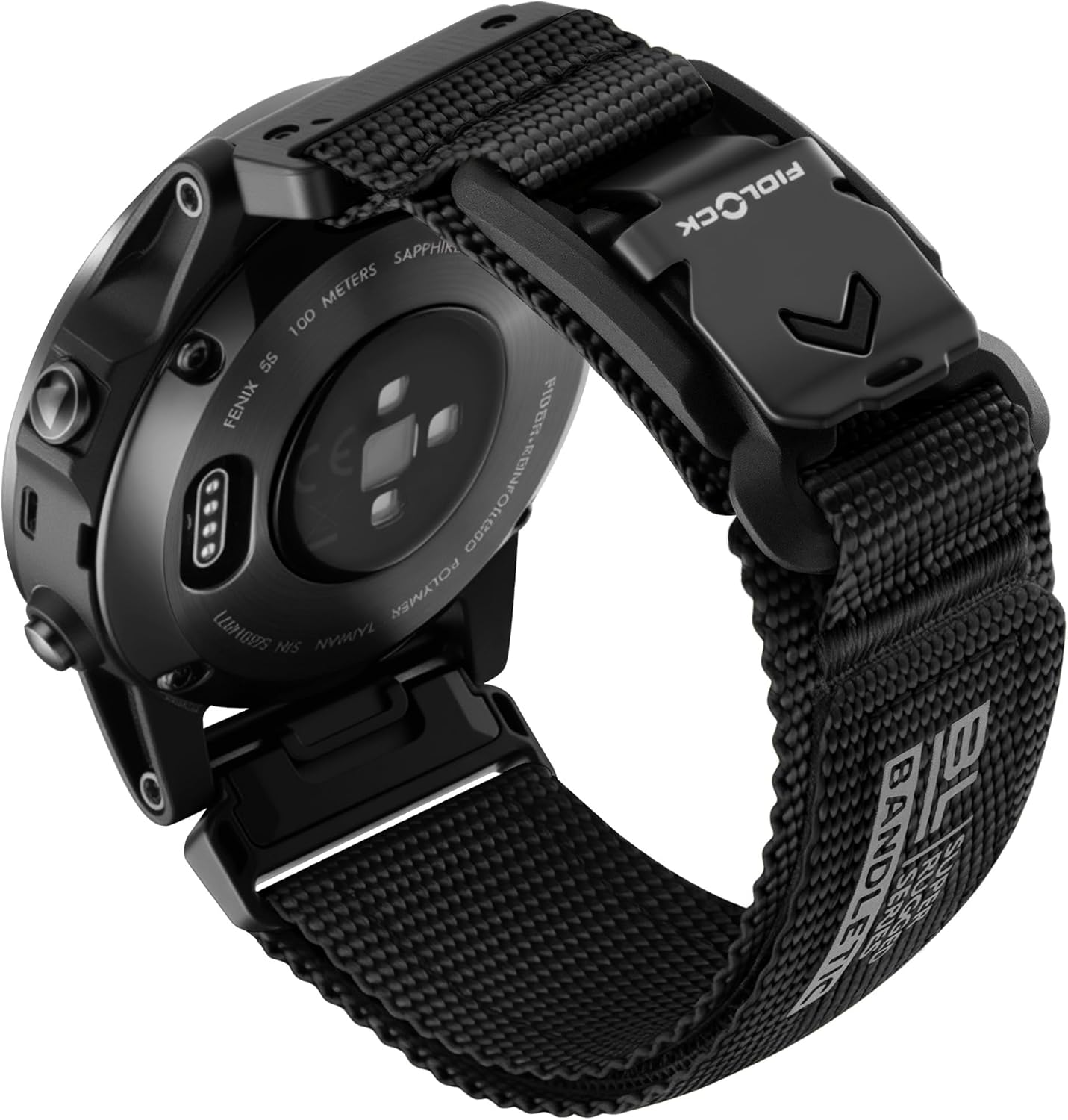 Compatible with Garmin Fenix 7S Watch Band - Rugged Nylon Strap