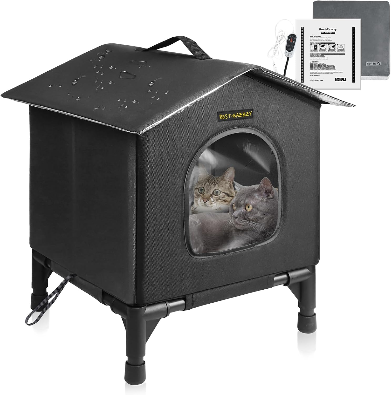 Cozy Cat Haven for Winter, Waterproof & Insulated - Rest-Eazzzy