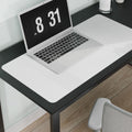 Pure White Plastic Table Cover Protector 30in x 60in - Waterproof Desk