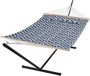 SUNCREAT Two Person Hammock with Stand for Ultimate Relaxation