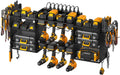 CCCEI Black Large Tools Organizer Wall Mount Charging Station - 39in