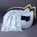 Cozy and Calming Cat Bed with Blanket for Indoor Cats