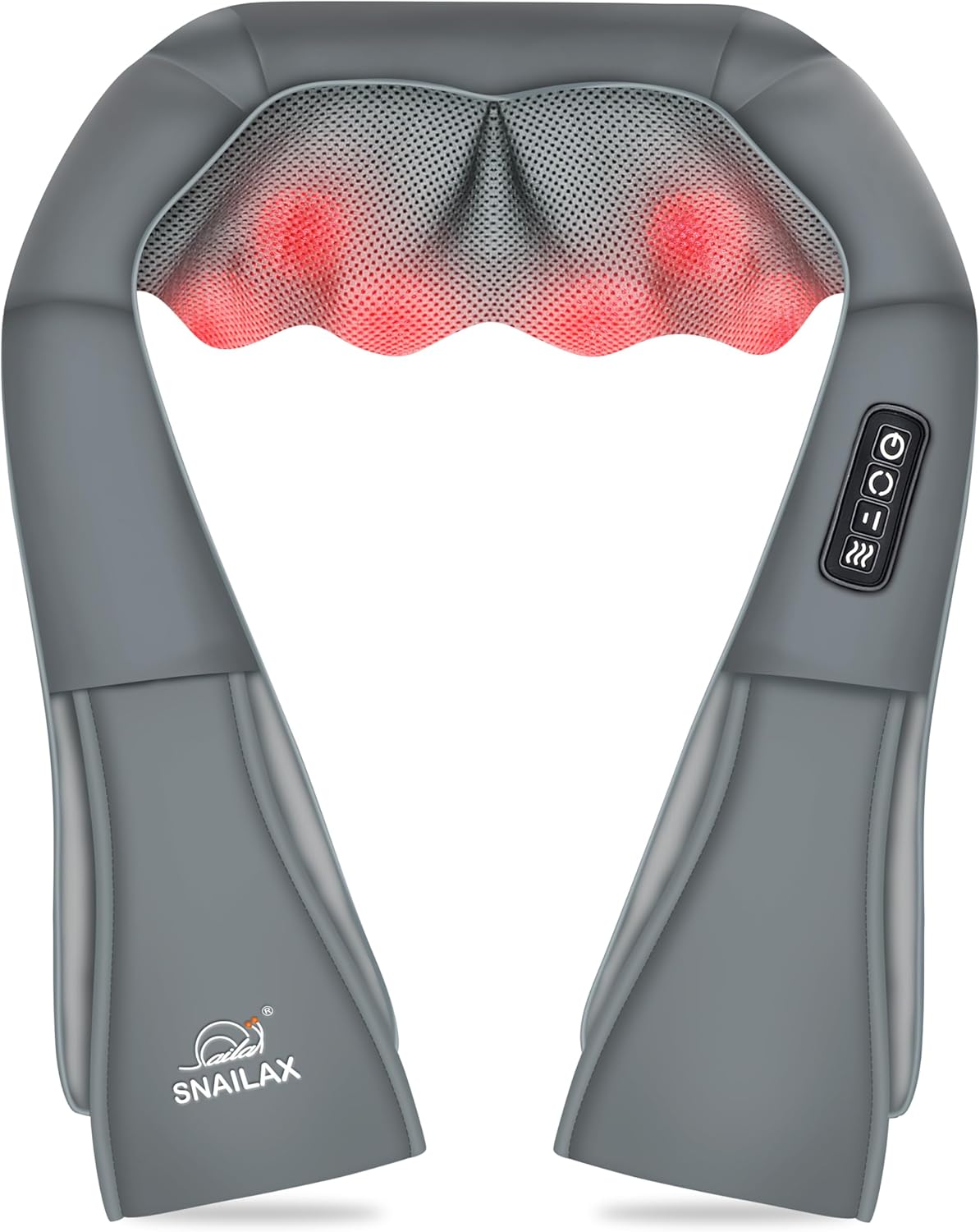 Snailax Shiatsu Neck and Shoulder Massager with Heat for Relief