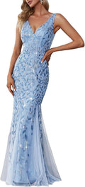 Ever-Pretty Women's Sequin Mermaid Evening Dress - Glamorous Fit