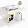 Fun Memories Wood Floating Shelves 16 in Set of 2 - Deep 10 in Display