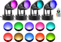 LED Spot Lights Indoor RGB Up Lights with Remote - Color Changing