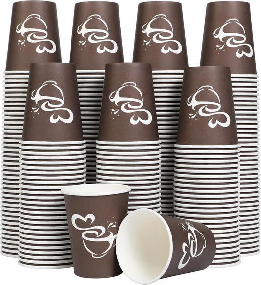 300-Count 12 oz Disposable Coffee Cups - Ideal for Parties & Travel!