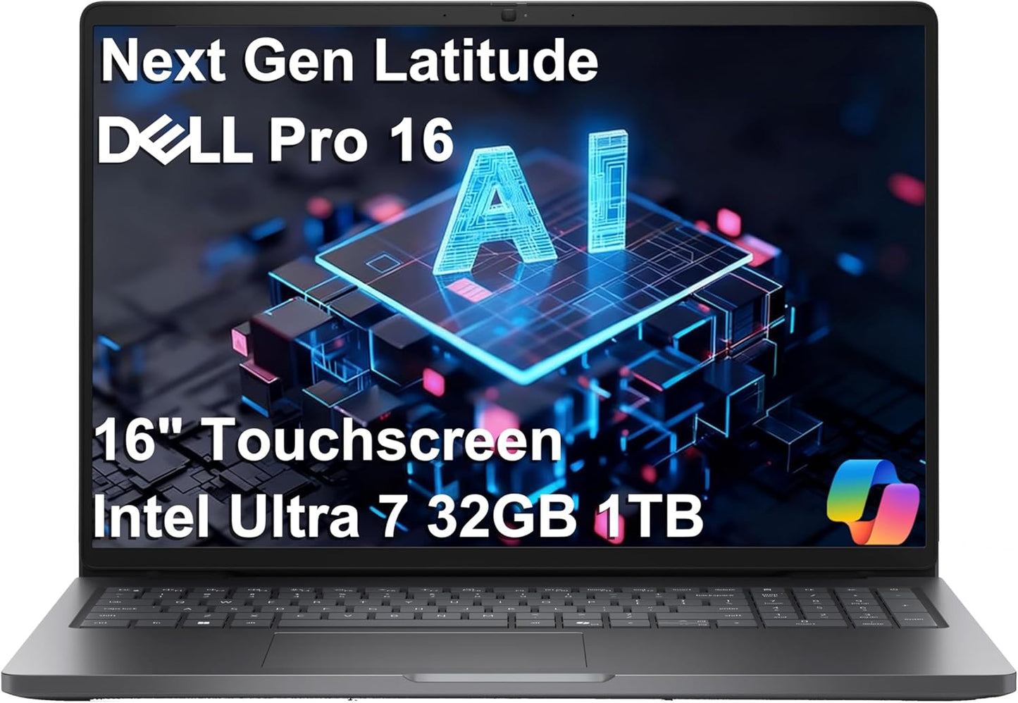 Dell Pro 16 Business AI PC Laptop with Touchscreen and Power