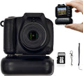 Nostalgic Mini Camera Keychain - Vintage Vibes, Wide Lens, 32GB, Black
