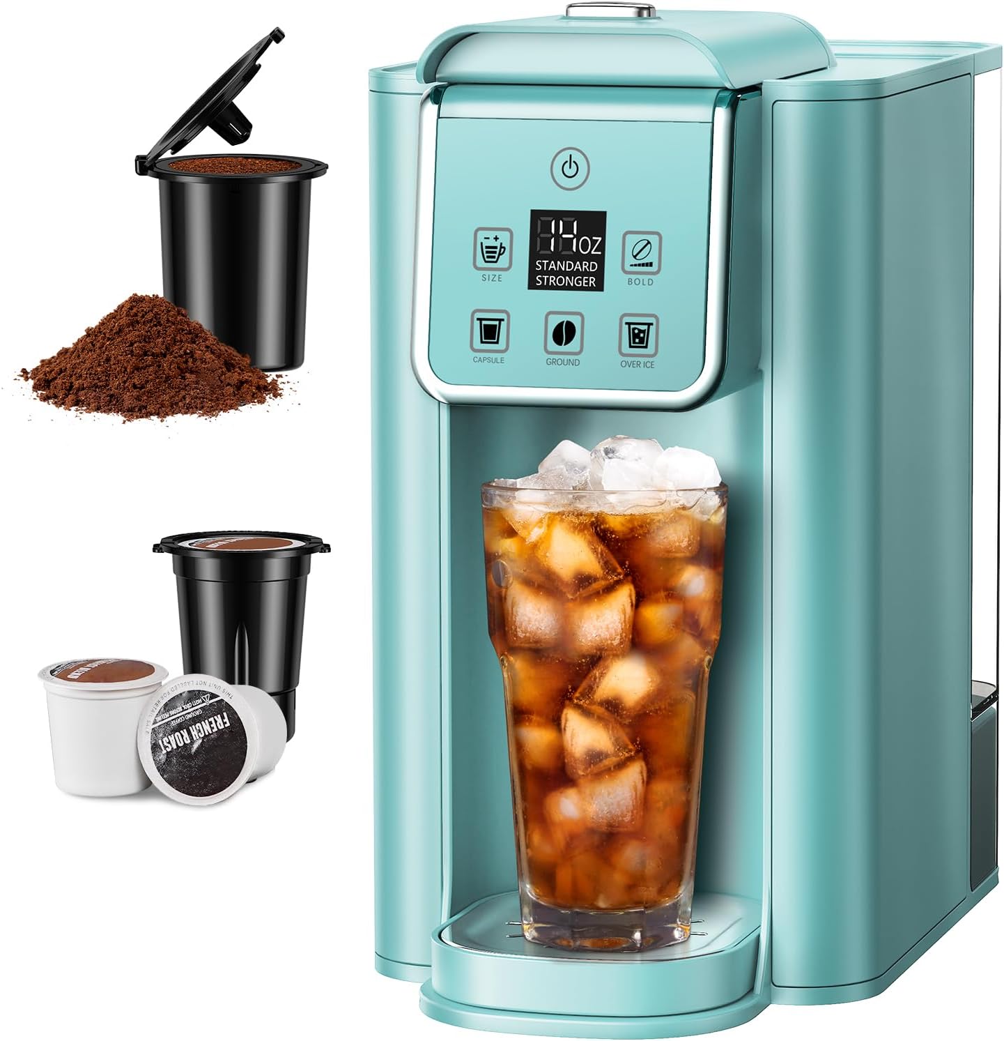 SHARDOR Single Serve Coffee Maker for Hot and Iced Brews