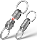 TISUR Titanium Quick Release Keychain - Secure, Rotating Detachable