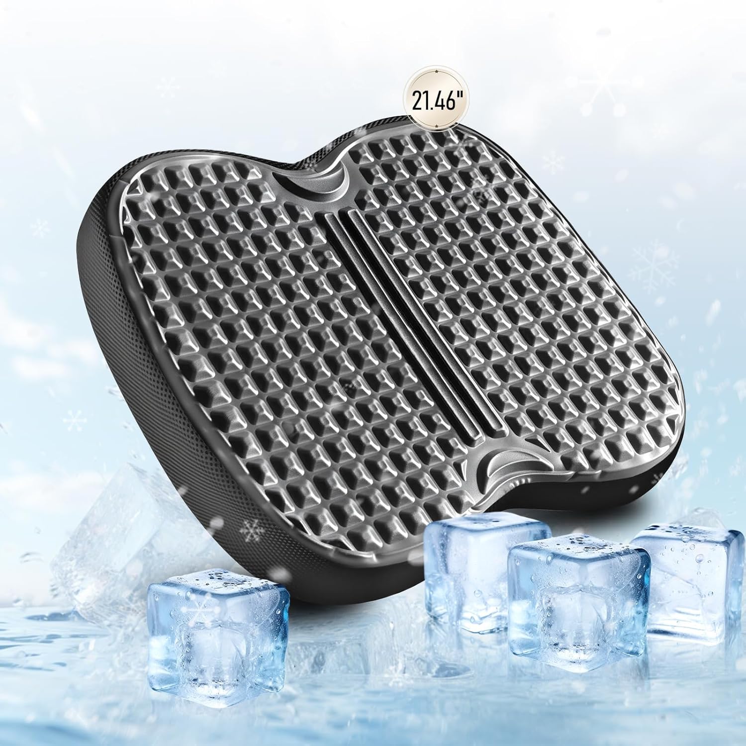 NEW-Vi Cooling Gel Seat Cushion - Pain Relief & Support