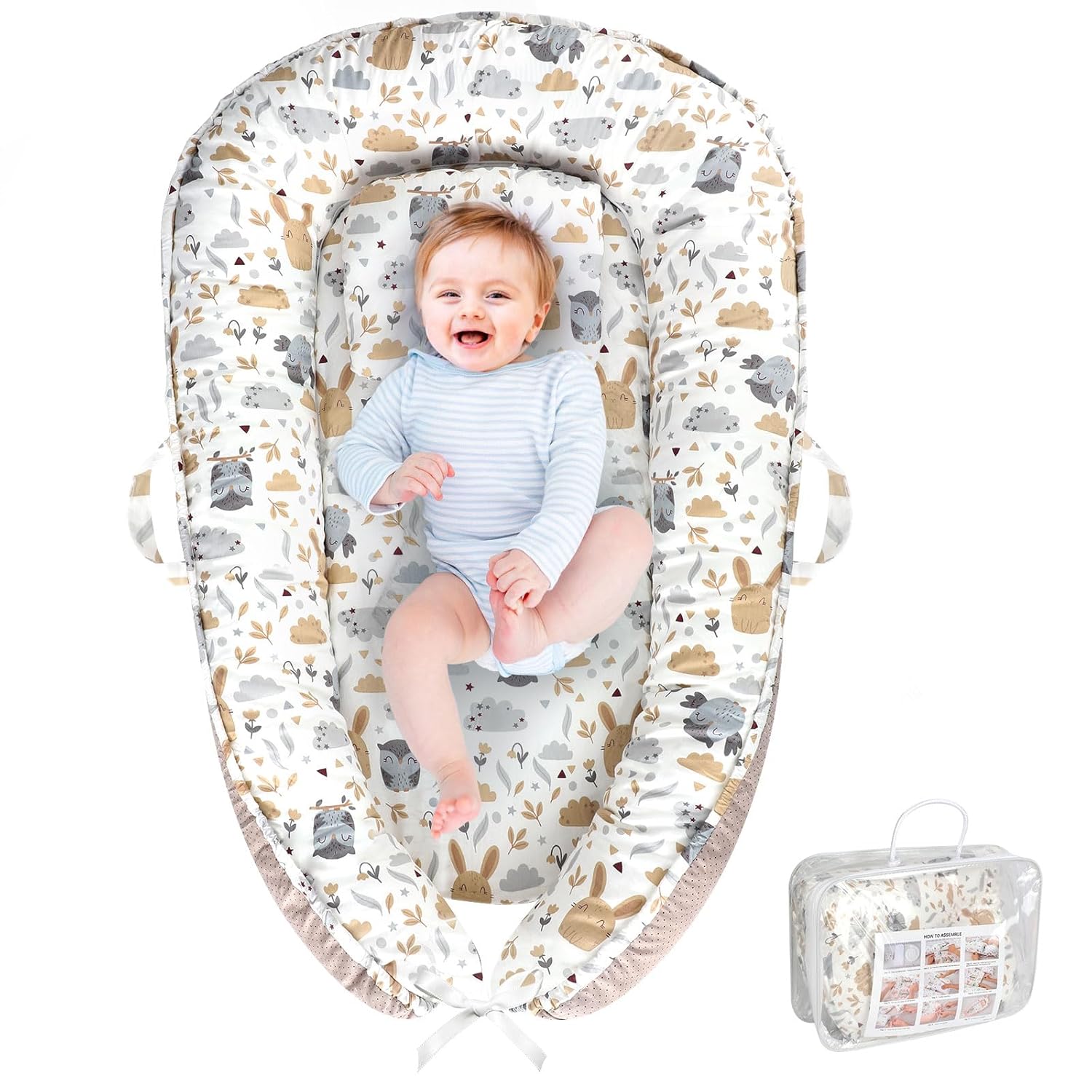 Portable Baby Lounger for Travel & Home Comfort