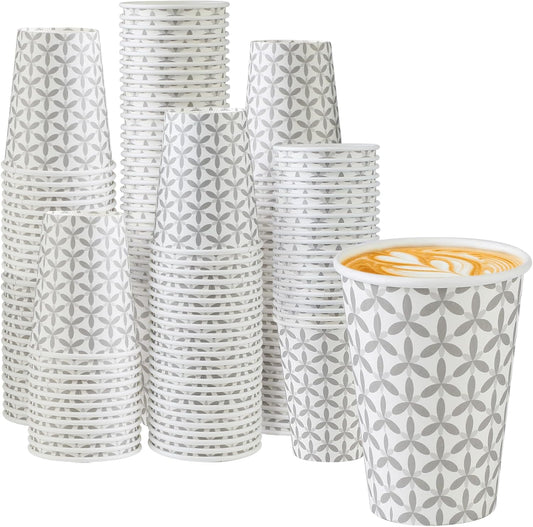 Lamosi 180 Pack 12 oz Disposable Coffee Cups - Leakproof for On-the-Go Enjoyment