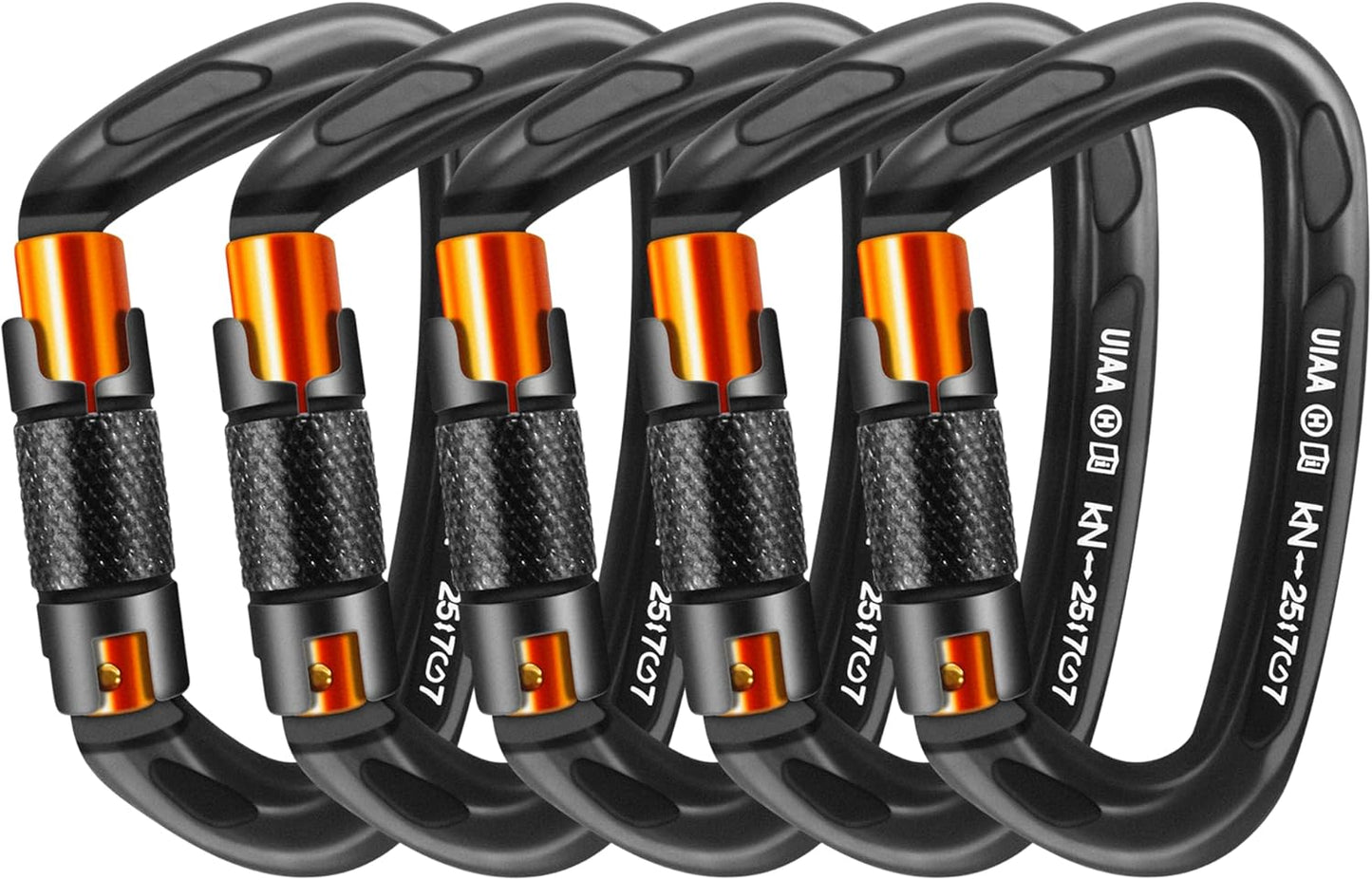 Heavy Duty Auto Locking Carabiner Clips for Climbing and More