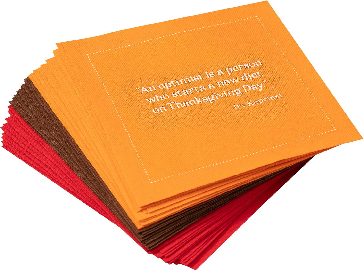 Five Star Napkins Cotton Thanksgiving Quotes Napkins for Events