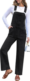 Jean Overalls for Women Straight Leg Baggy Stretchy Denim (Style RY61)