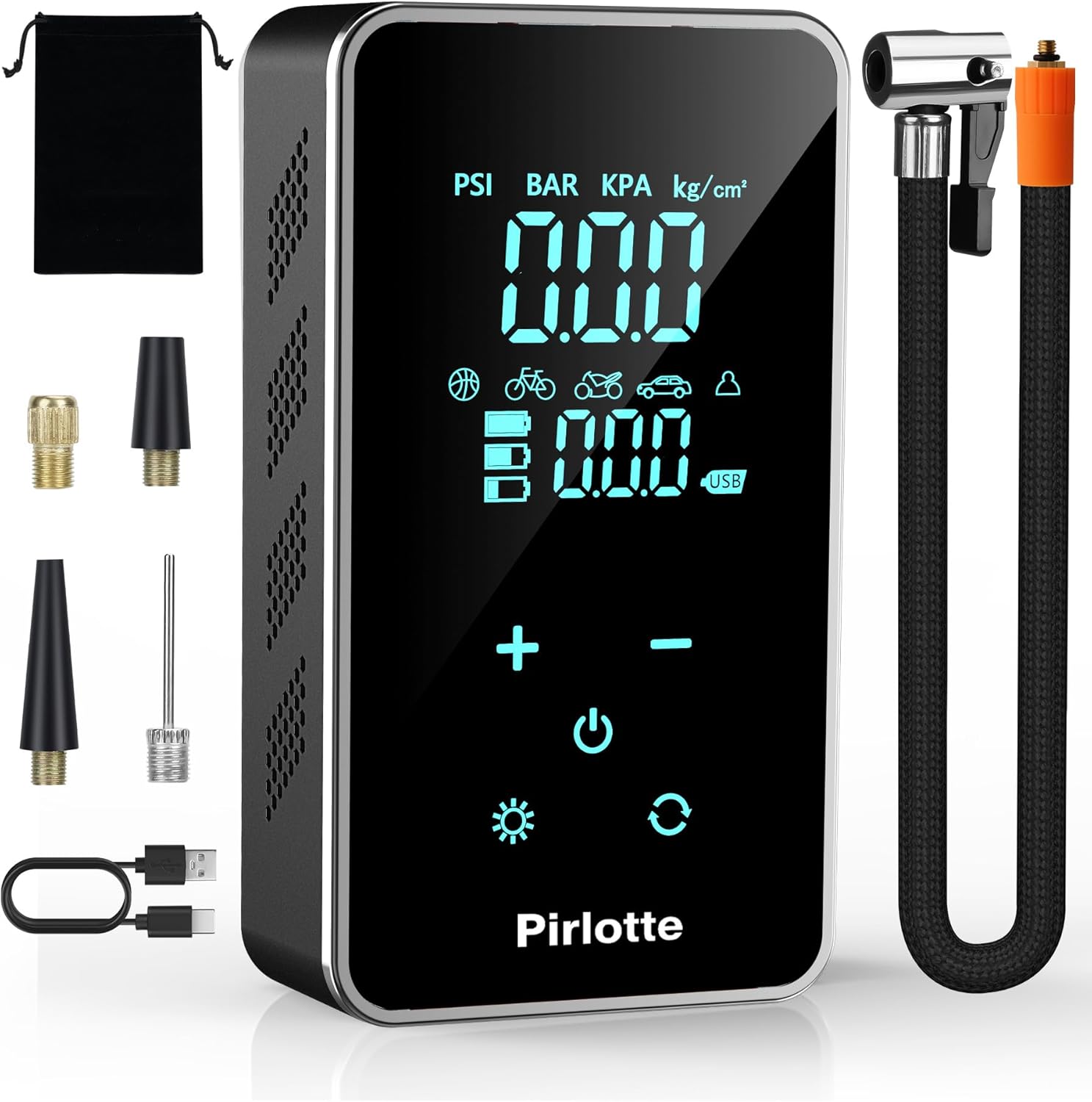 Prilotte 20000mAh Portable Air Compressor - Inflates up to 150 PSI!