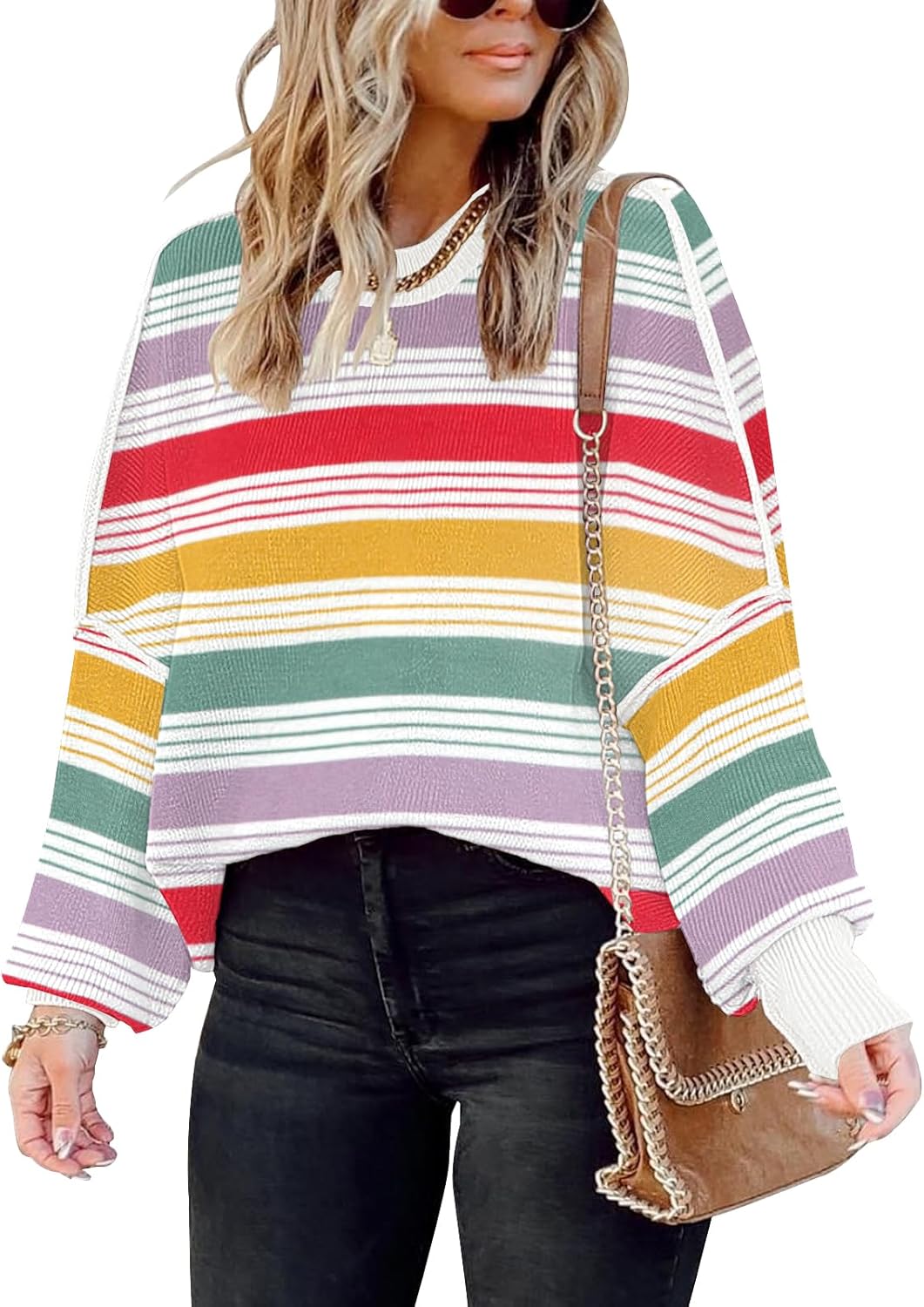 ETCYY Womens Oversized Sweaters for Trendy Fall Fashion