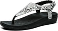 UTENAG Womens Arch Support Sandals Orthotic Thong Flip Flops Rubber