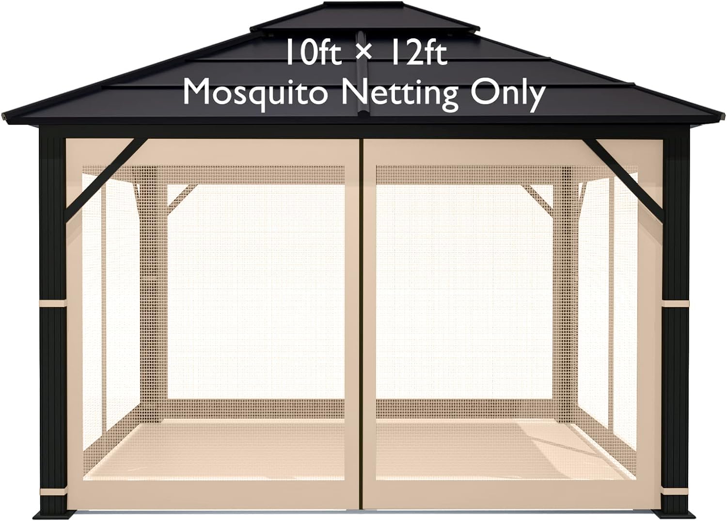 10ft x 12ft Gazebo Replacement Mosquito Netting for Outdoor Use