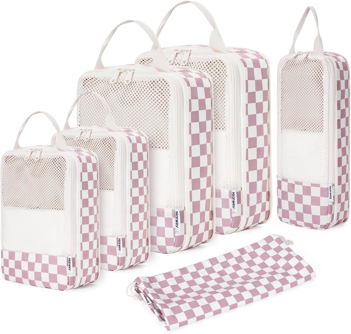 Narwey Compression Packing Cubes for Travel Organizers Set