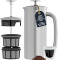 ESPRO P7 French Press 18 oz Stainless Steel - Insulated Double Filter