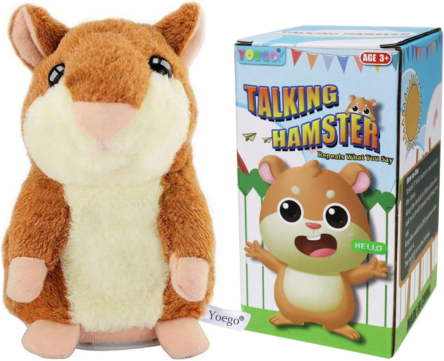 Interactive Talking Hamster Toy by Yoego - Fun Repeater!