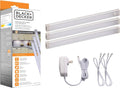 LED Under Cabinet Lighting Kit - Slim 3-Bar Warm White Lighting