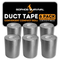 Compact Mini Duct Tape 6-Pack - Pocket Size Emergency Repair