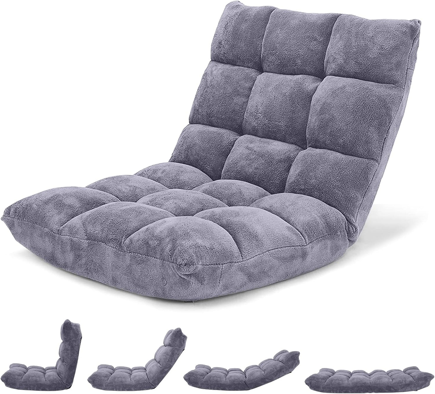 Giantex Folding Floor Chair with Back Support for Comfort