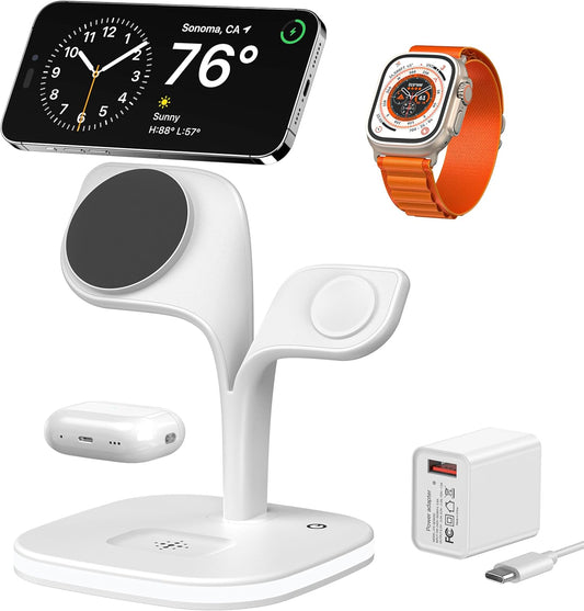 Wireless Charging Stand for iPhone & Apple Watch