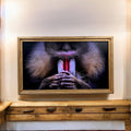 32,43,50 & 55 in TV Frame for Samsung The Frame TV - Rustic Light Wood