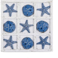 Beach Tic Tac Toe Sand Dollars & Starfish Travel Game - Coastal Decor