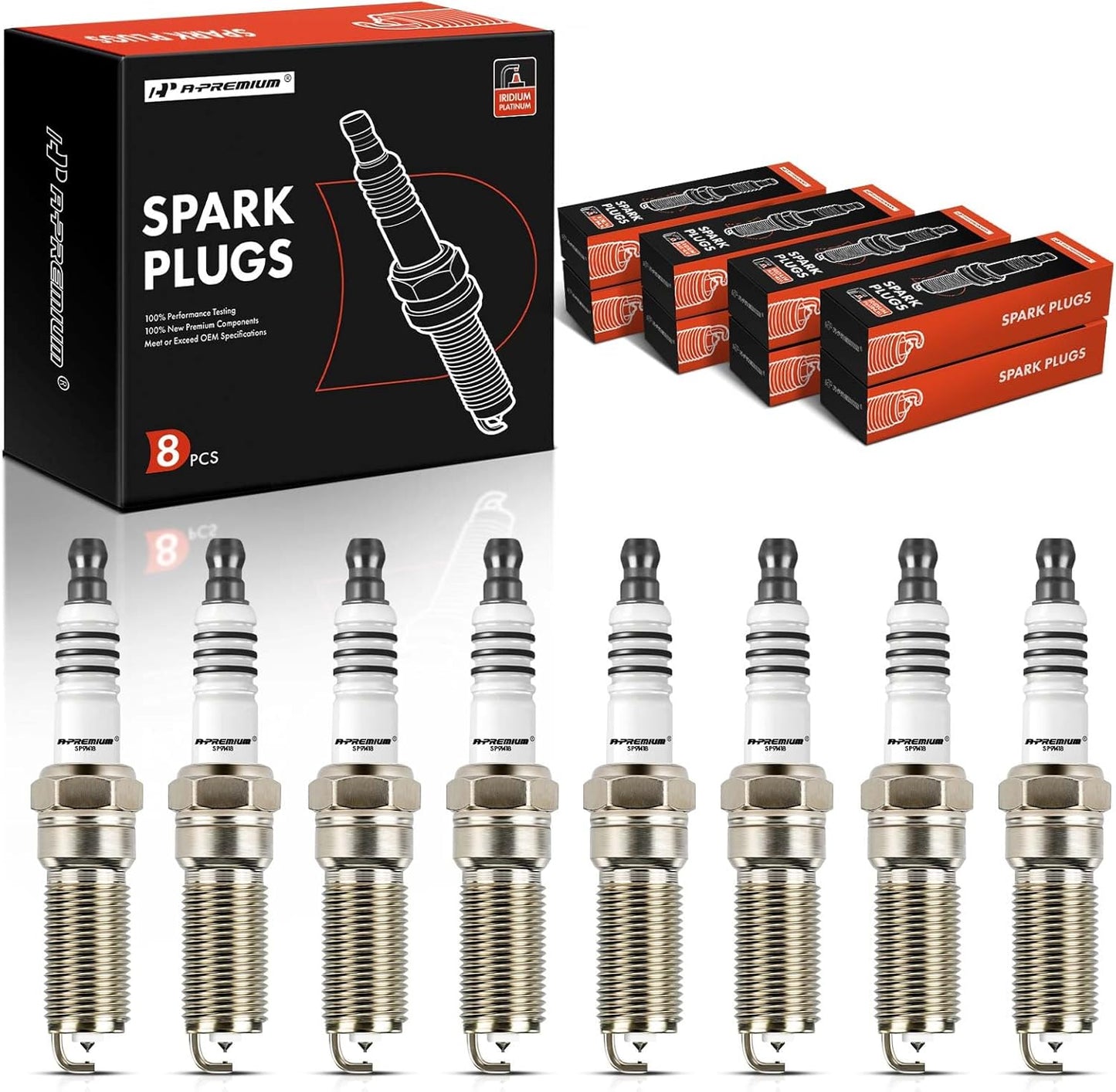 A-Premium Iridium Platinum Spark Plugs for Chevrolet Vehicles