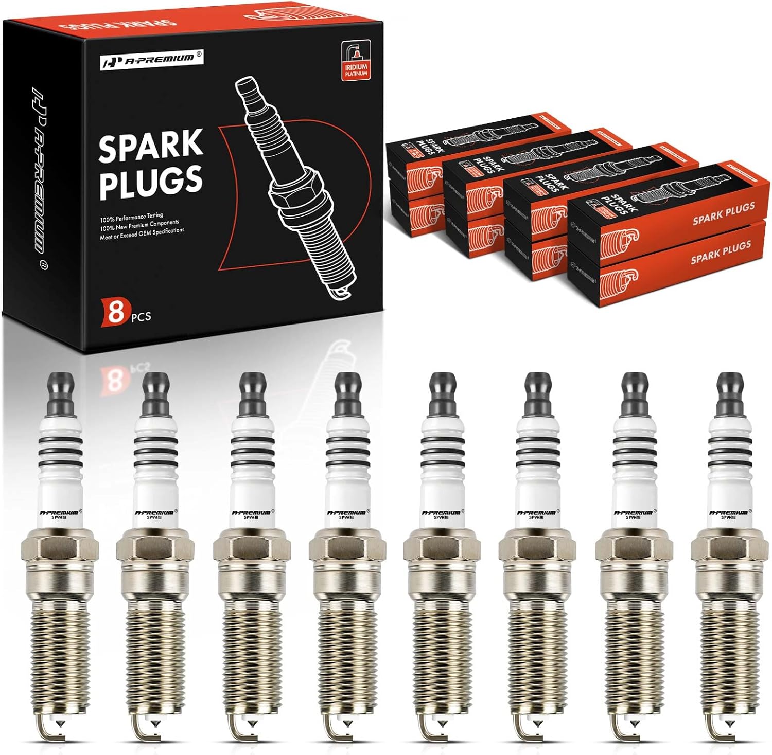 A-Premium Iridium Platinum Spark Plugs for Chevrolet Vehicles