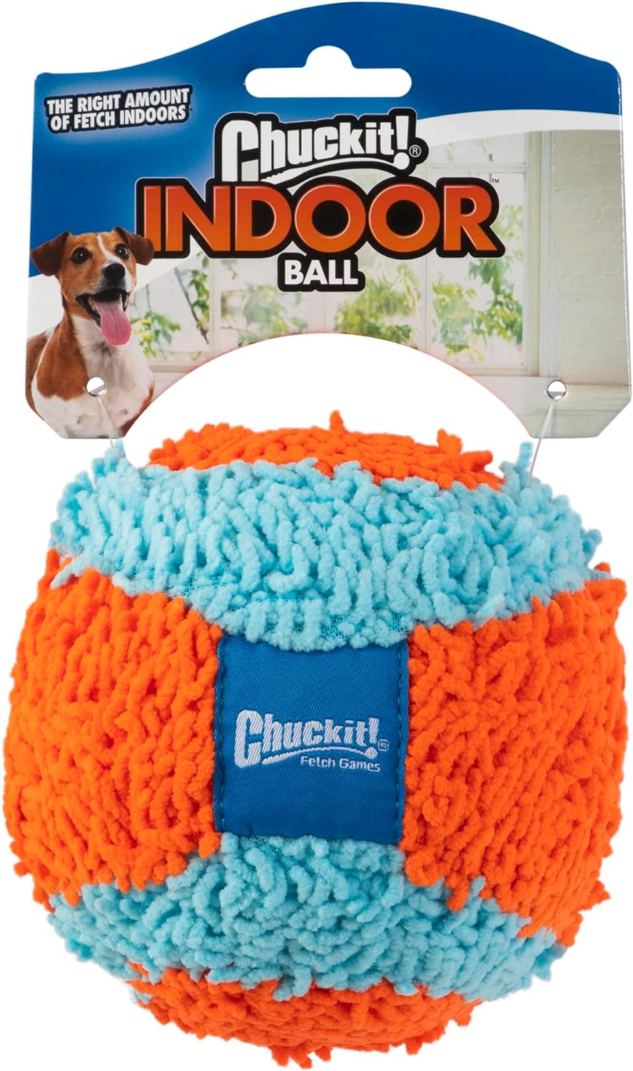 Chuckit! Indoor Fetch Ball Dog Toy - Durable Soft Ball for Small to Medium Dogs