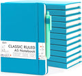 Classic Ruled Notebook Set 12 Pack A5 Teal - Bulk Journals