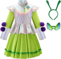 ReliBeauty Alien Costume for Girls - Futuristic Metallic Halloween