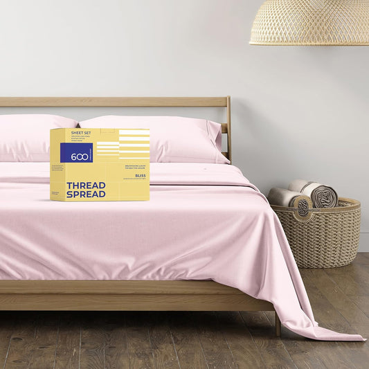 100% Egyptian Cotton Queen Size Sheet Set for Luxurious Comfort