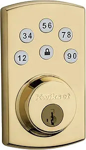 Kwikset Powerbolt Keyless Electronic Door Lock with SmartKey