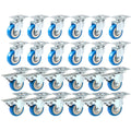 FactorDuty 24 Pack 2in Swivel Plate Casters - 12 Locking, 12 Free