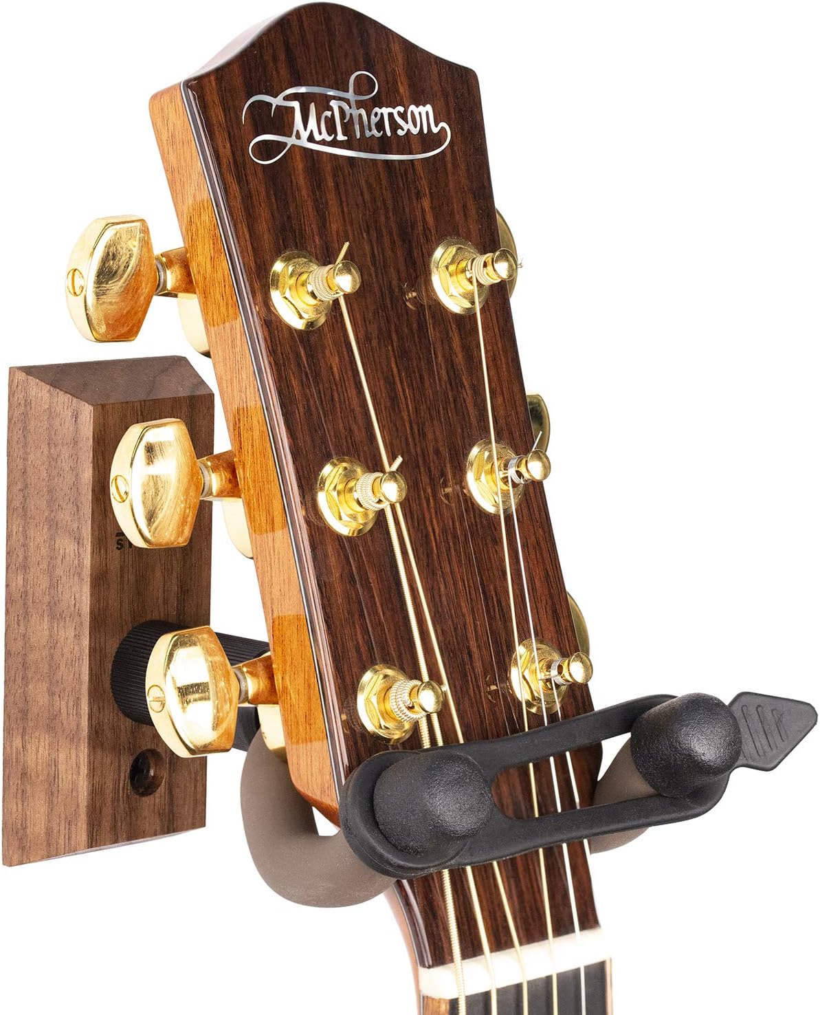 Guitar Wall Mount Hanger with Keeper Strap - Securely Display Your Guitars