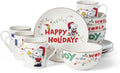 Lenox Snoopy Christmas 12-Piece Dessert Set - Festive Holiday