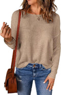 Acelitt Womens Casual Lightweight Crewneck Knit Shirt - Comfortable